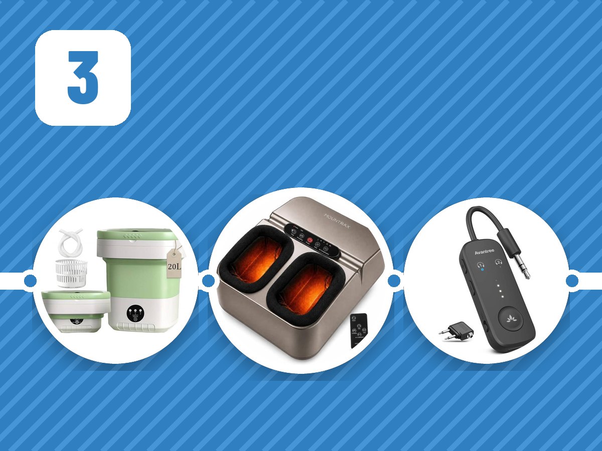 Gadget Line: Foldable Mini Washing Machine and more